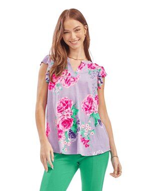 Vibrant Floral Women's Blouse